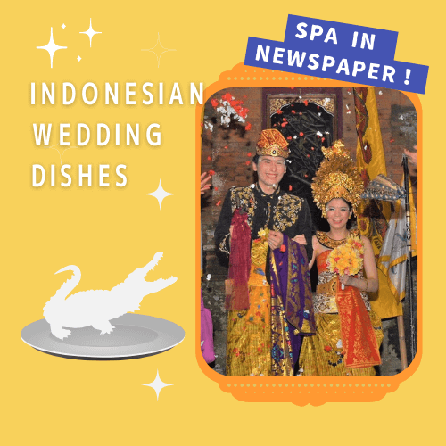 Celebrate Indonesian weddings with big crocodile bread -Published in Local Newspaper “A Window to the World from APU