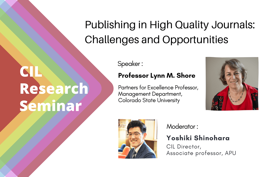 Report: CIL Research Seminar “Publishing in High Quality Journals: Challenges and Opportunities”