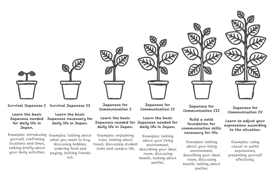 Japanese Courses for Graduate Students