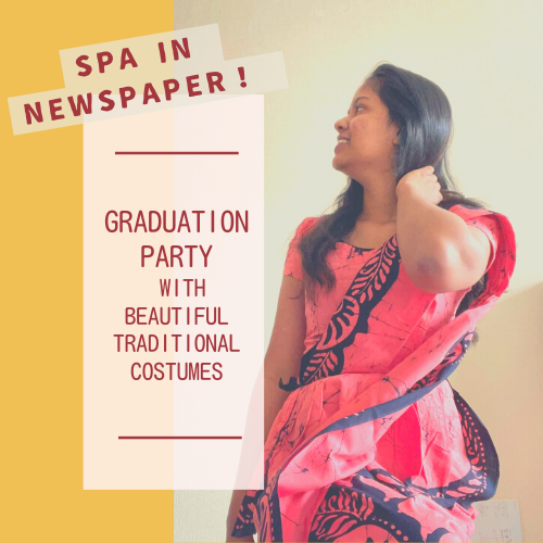 Published in Local Newspaper “Graduation party in traditional clothes” 