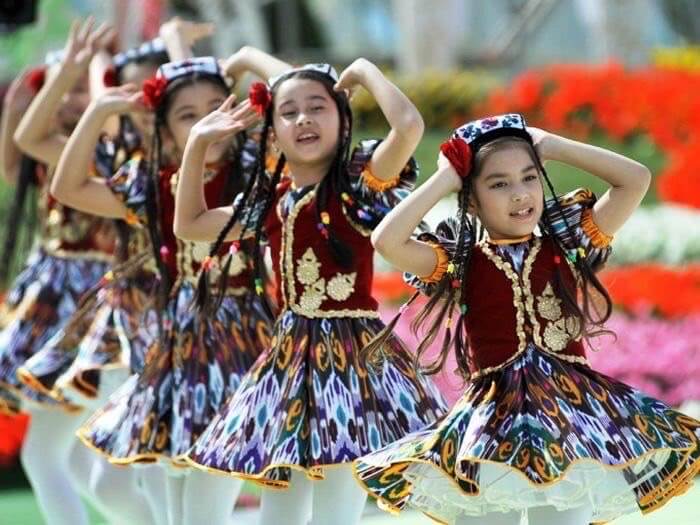 The children of Beh's relatives dancing at Nowruz. They don’t eat the pebbles, of course, but keep them as souvenirs.