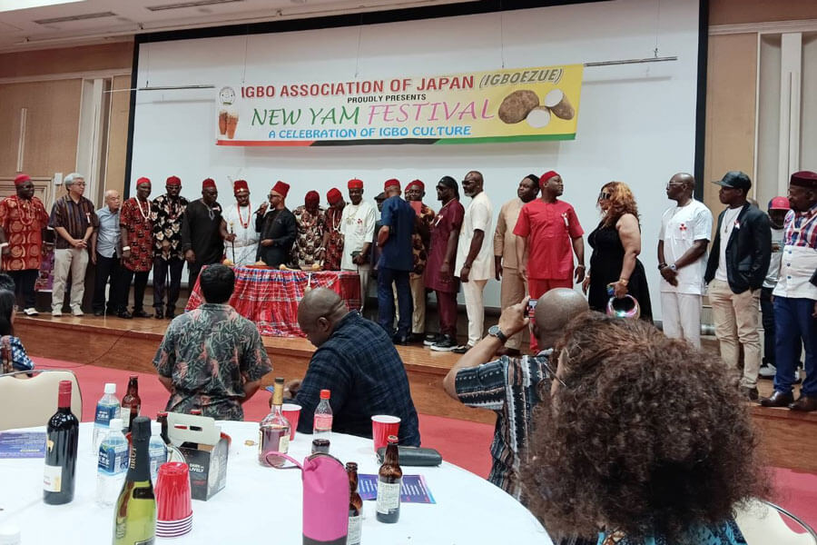 Nigerians in Japan gather to celebrate the New Yam Festival