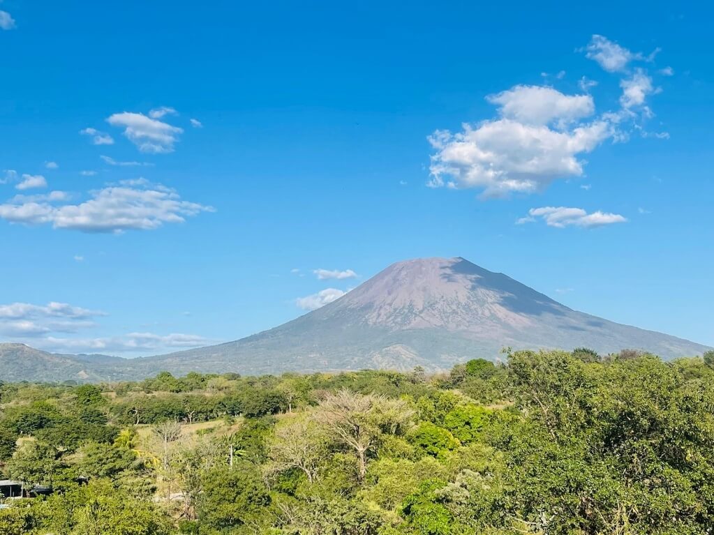 Usulután Volcano in El Salvador. Volcanoes play an important role in the lives of the local people.