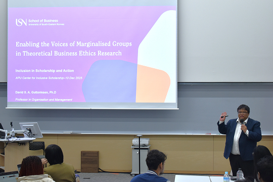 Dr. David Guttormsen (University of South-Eastern Norway)